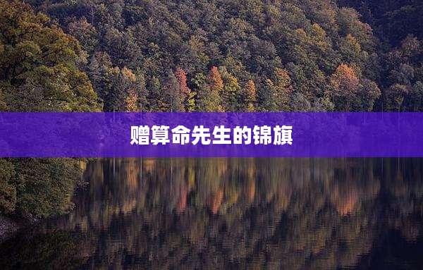 赠算命先生的锦旗
