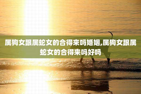 属狗女跟属蛇女的合得来吗婚姻,属狗女跟属蛇女的合得来吗好吗
