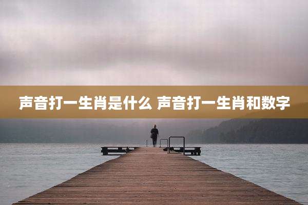 声音打一生肖是什么 声音打一生肖和数字