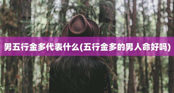 男五行金多代表什么(五行金多的男人命好吗)