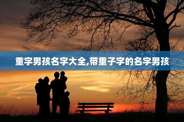 重字男孩名字大全,带重子字的名字男孩
