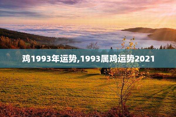 鸡1993年运势,1993属鸡运势2021