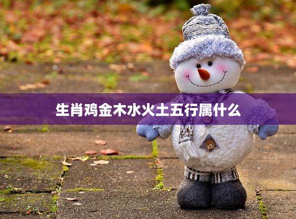 生肖鸡金木水火土五行属什么