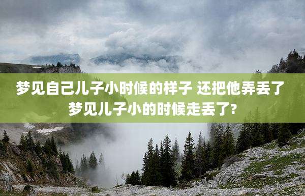 梦见自己儿子小时候的样子 还把他弄丢了 梦见儿子小的时候走丢了?