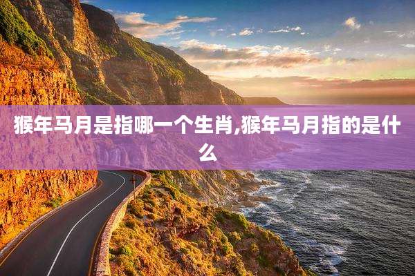 猴年马月是指哪一个生肖,猴年马月指的是什么