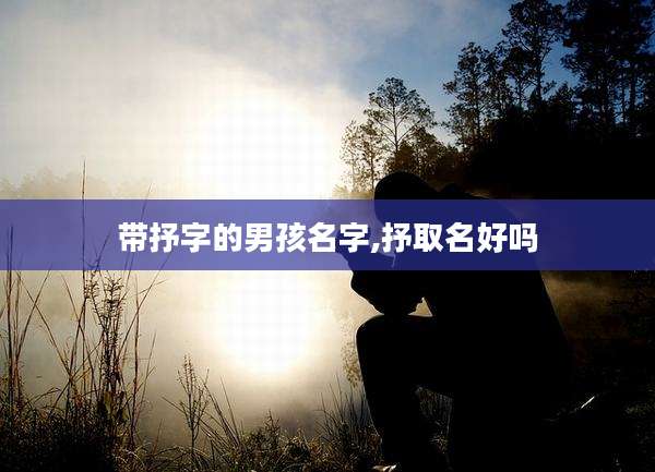 带抒字的男孩名字,抒取名好吗