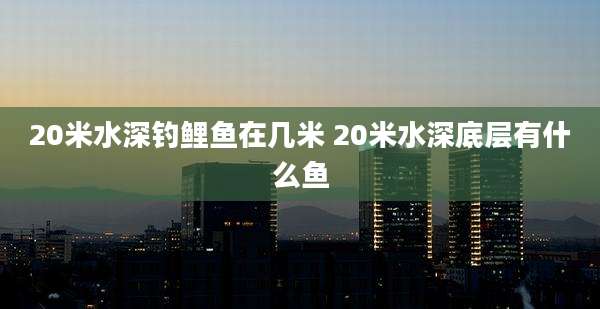 20米水深钓鲤鱼在几米 20米水深底层有什么鱼