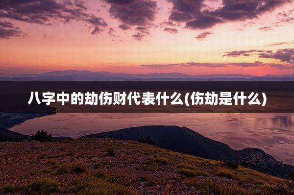 八字中的劫伤财代表什么(伤劫是什么)