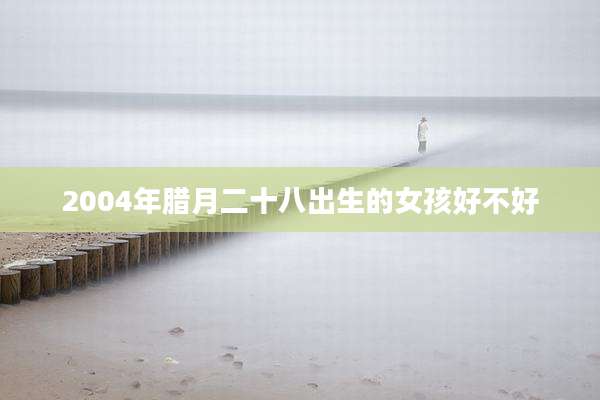 2004年腊月二十八出生的女孩好不好