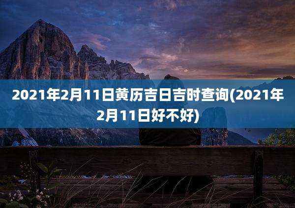 2021年2月11日黄历吉日吉时查询(2021年2月11日好不好)