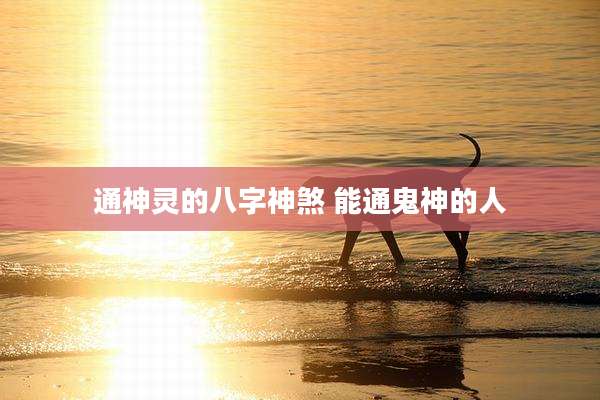 通神灵的八字神煞 能通鬼神的人