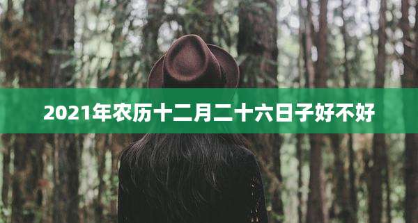 2021年农历十二月二十六日子好不好
