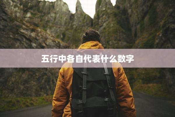 五行中各自代表什么数字