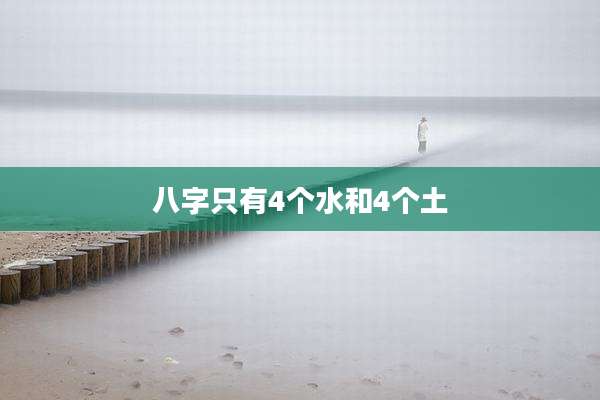 八字只有4个水和4个土