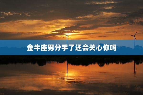 金牛座男分手了还会关心你吗