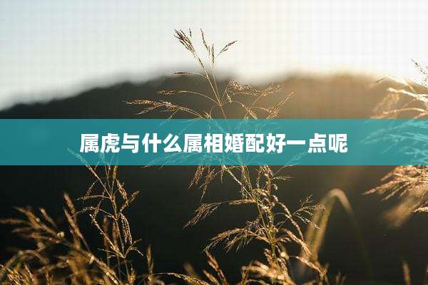 属虎与什么属相婚配好一点呢