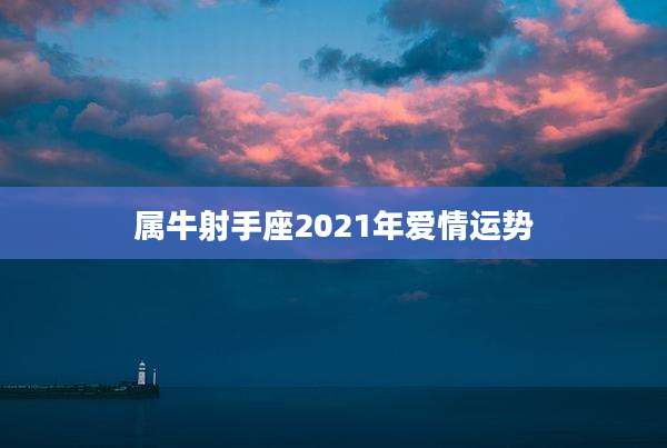 属牛射手座2021年爱情运势