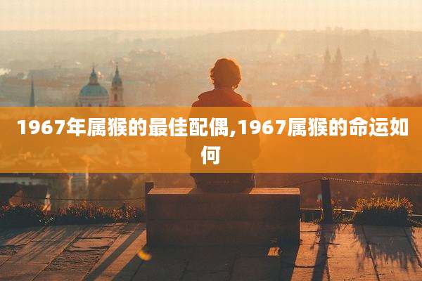 1967年属猴的最佳配偶,1967属猴的命运如何