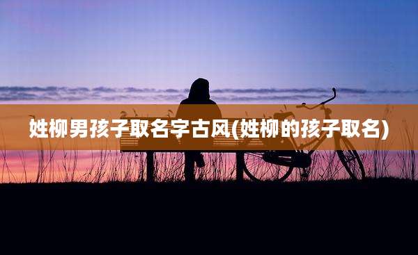 姓柳男孩子取名字古风(姓柳的孩子取名)