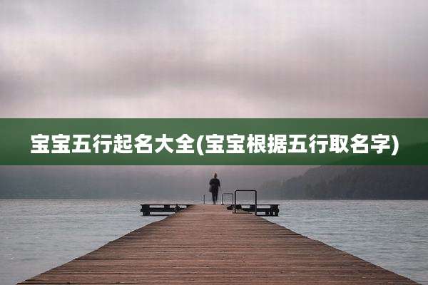 宝宝五行起名大全(宝宝根据五行取名字)