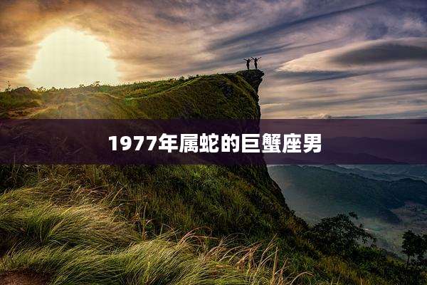 1977年属蛇的巨蟹座男