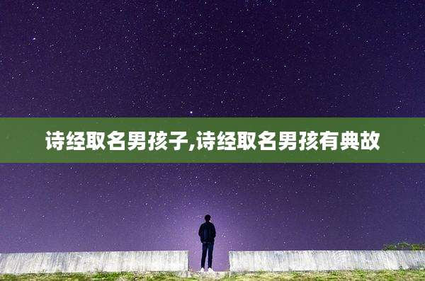 诗经取名男孩子,诗经取名男孩有典故