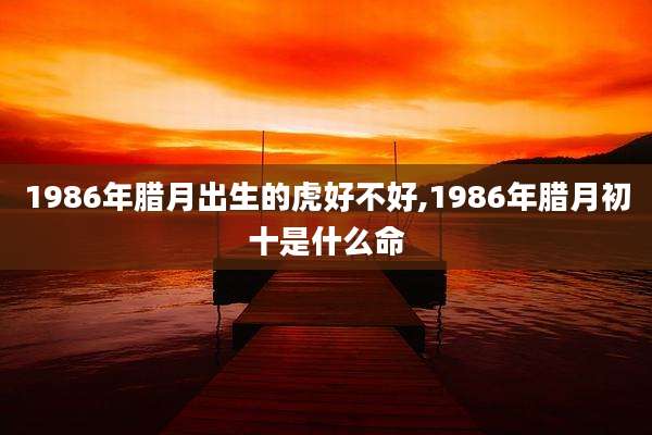 1986年腊月出生的虎好不好,1986年腊月初十是什么命