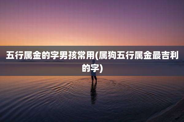 五行属金的字男孩常用(属狗五行属金最吉利的字)