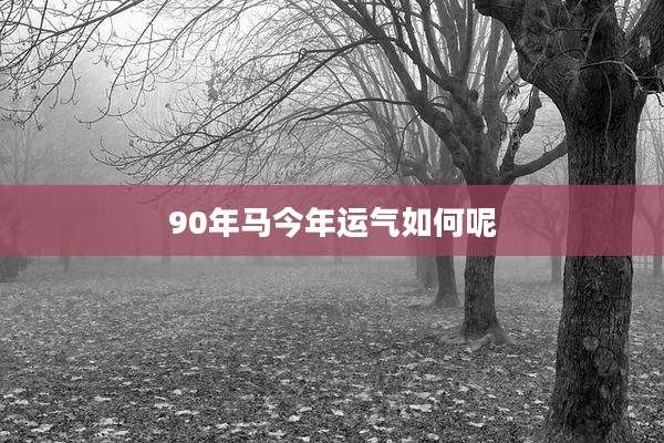 90年马今年运气如何呢