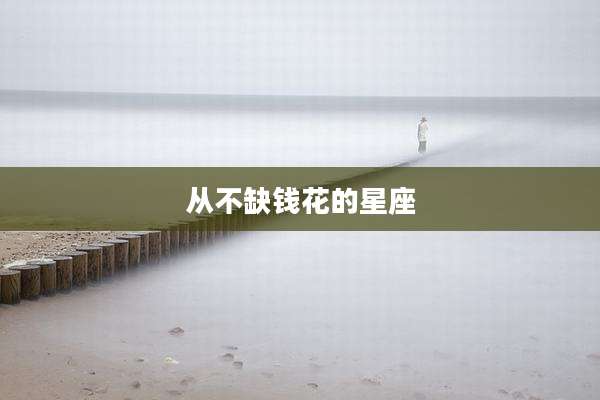 从不缺钱花的星座