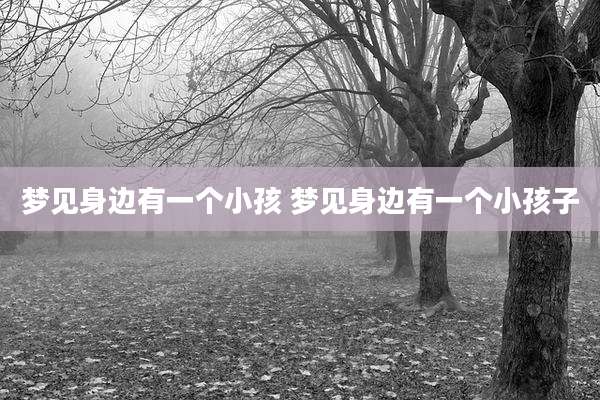 梦见身边有一个小孩 梦见身边有一个小孩子