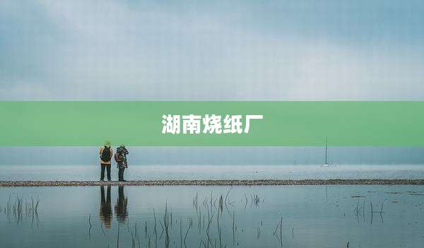 湖南烧纸厂