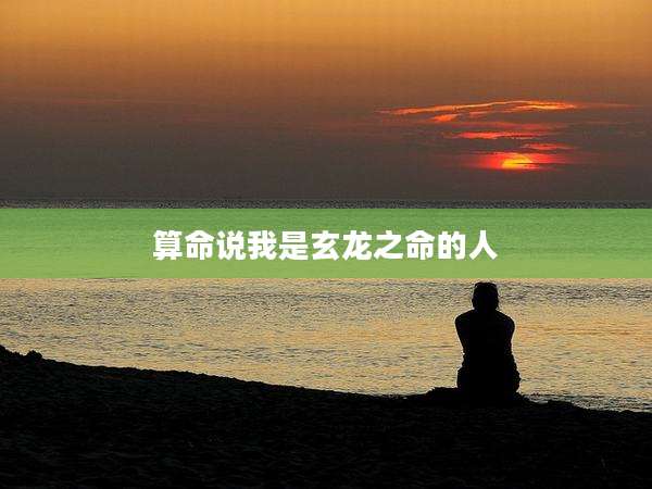 算命说我是玄龙之命的人
