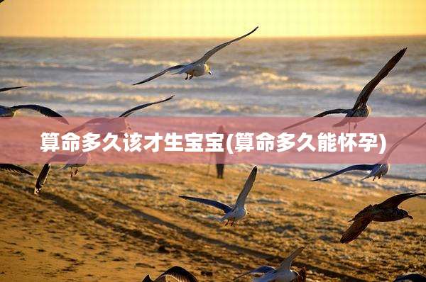 算命多久该才生宝宝(算命多久能怀孕)