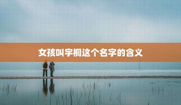 女孩叫宇桐这个名字的含义