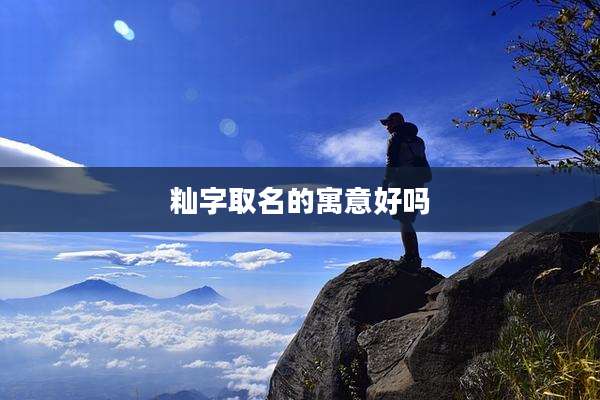 籼字取名的寓意好吗