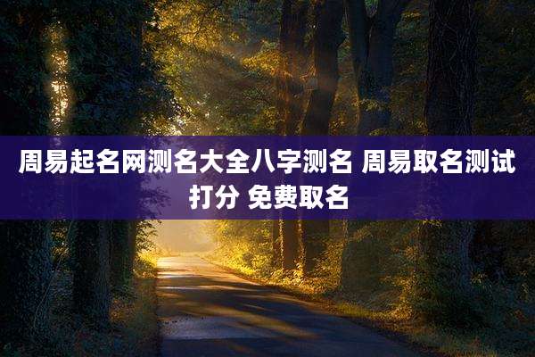 周易起名网测名大全八字测名 周易取名测试打分 免费取名