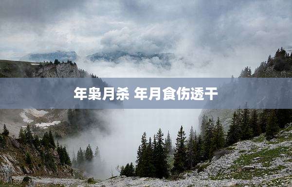 年枭月杀 年月食伤透干