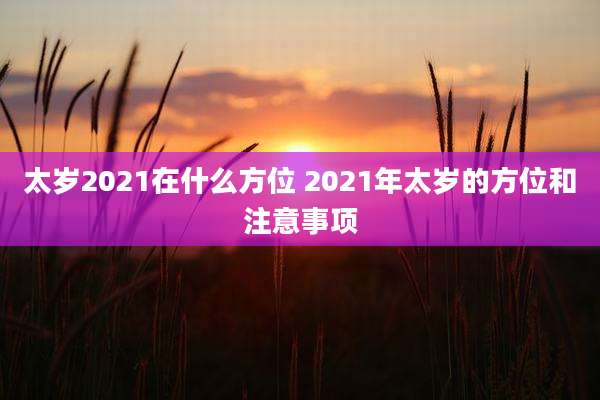 太岁2021在什么方位 2021年太岁的方位和注意事项