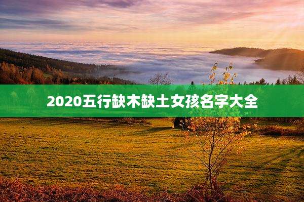 2020五行缺木缺土女孩名字大全