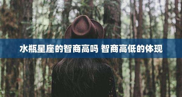 水瓶星座的智商高吗 智商高低的体现
