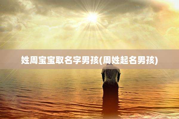 姓周宝宝取名字男孩(周姓起名男孩)