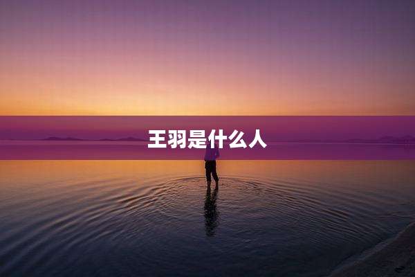 王羽是什么人