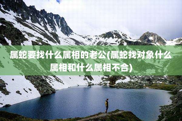 属蛇要找什么属相的老公(属蛇找对象什么属相和什么属相不合)