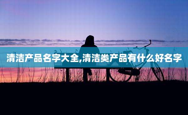 清洁产品名字大全,清洁类产品有什么好名字