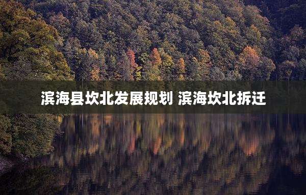 滨海县坎北发展规划 滨海坎北拆迁