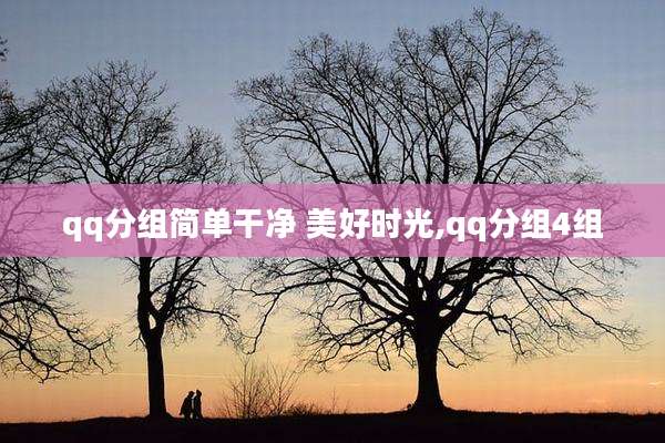 qq分组简单干净 美好时光,qq分组4组