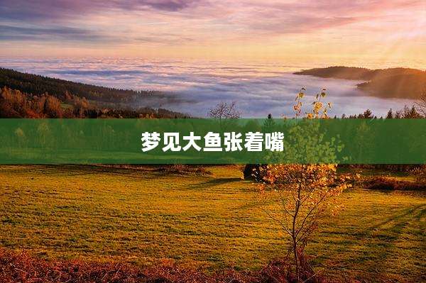 梦见大鱼张着嘴