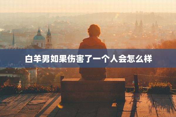 白羊男如果伤害了一个人会怎么样