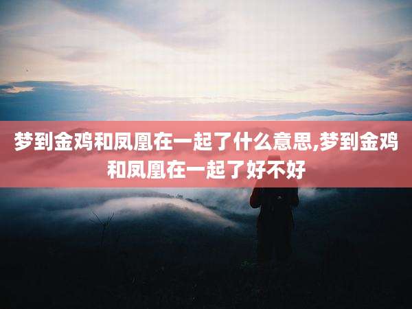 梦到金鸡和凤凰在一起了什么意思,梦到金鸡和凤凰在一起了好不好